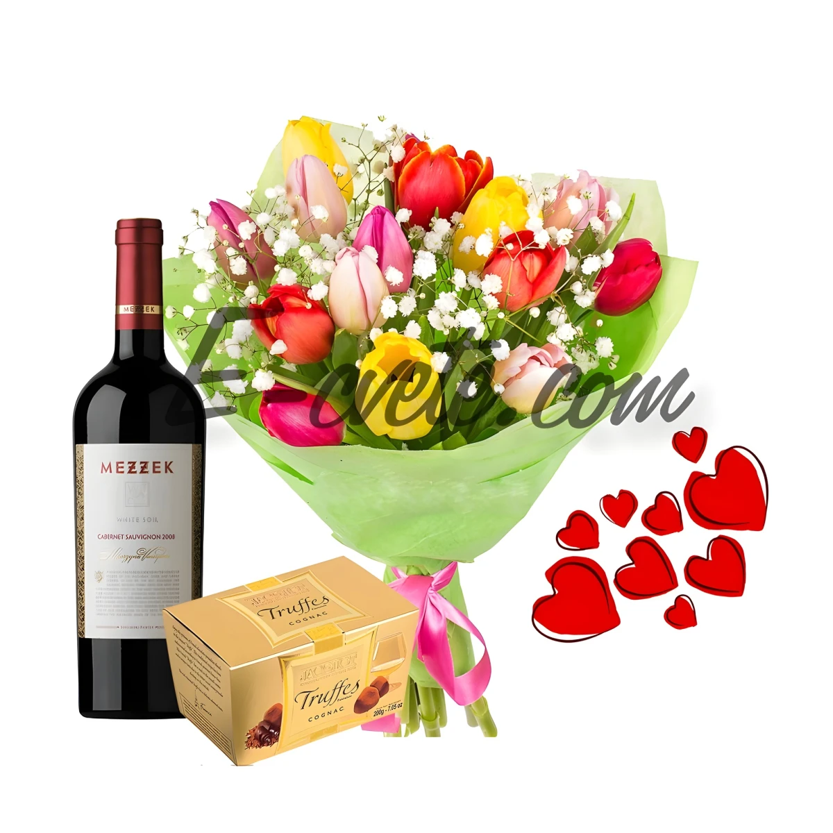Tulips, wine, Truffles