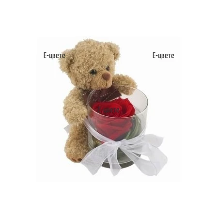 Send Teddy bears and roses for the St Valentine's day.