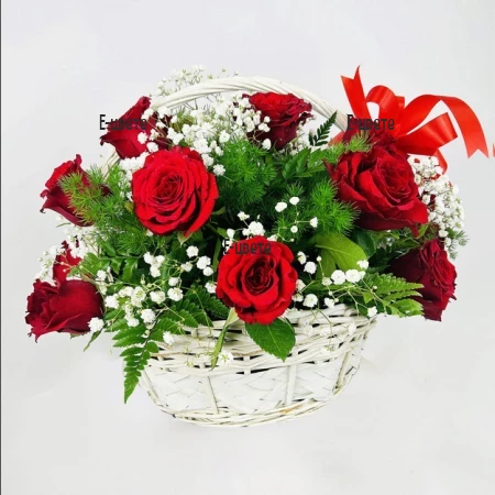 Delivery of a basket - Sparkling rozes