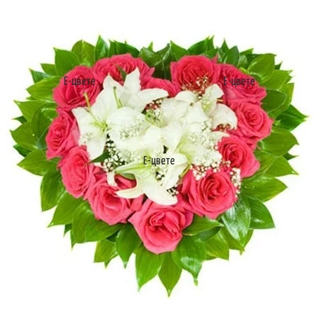 Flowers arrangement - "Kiss"