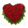 Heart of red roses