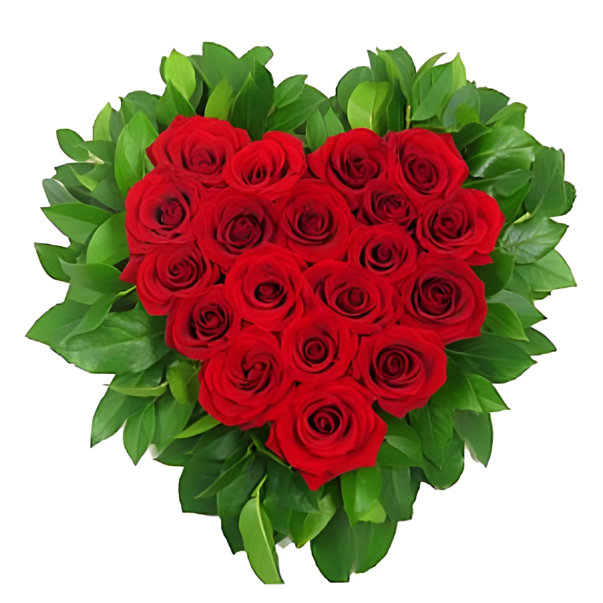 Send a flower heart of red roses to Sofia, Plovdiv, Varna, Burgas.
