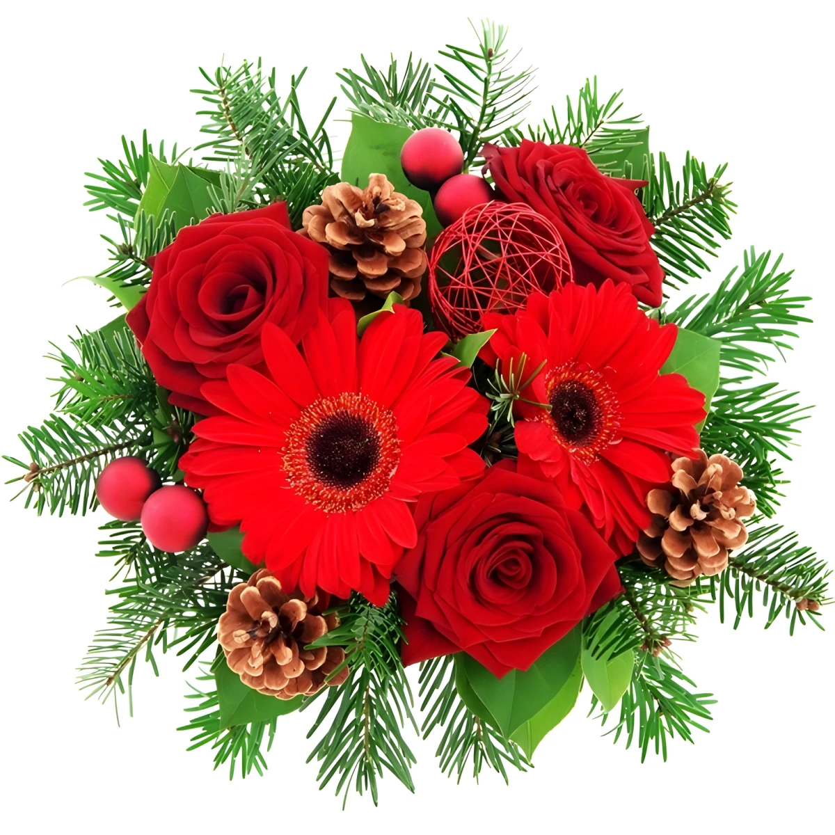 Send a bouquet of flowers for the holidays - the Christmas and  the New Year