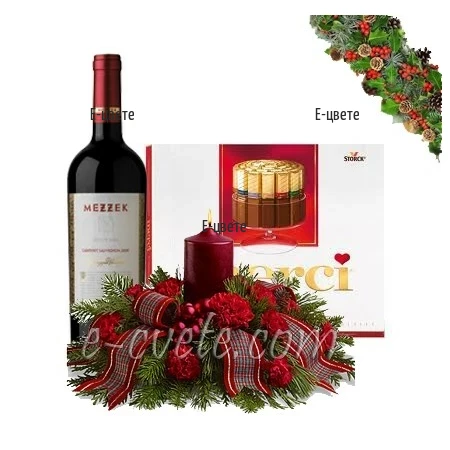 Send Christmas arrangement and gifts