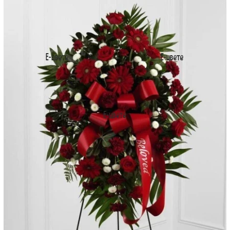 Flower wreath for funeral