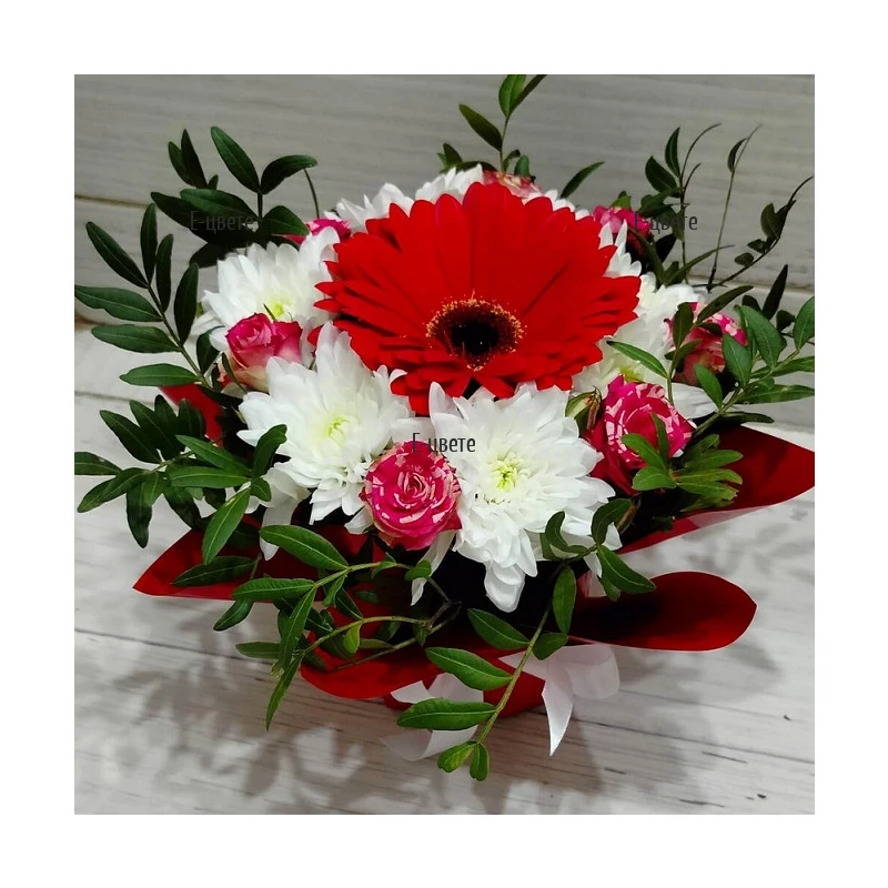 Send flower arrangement by courier