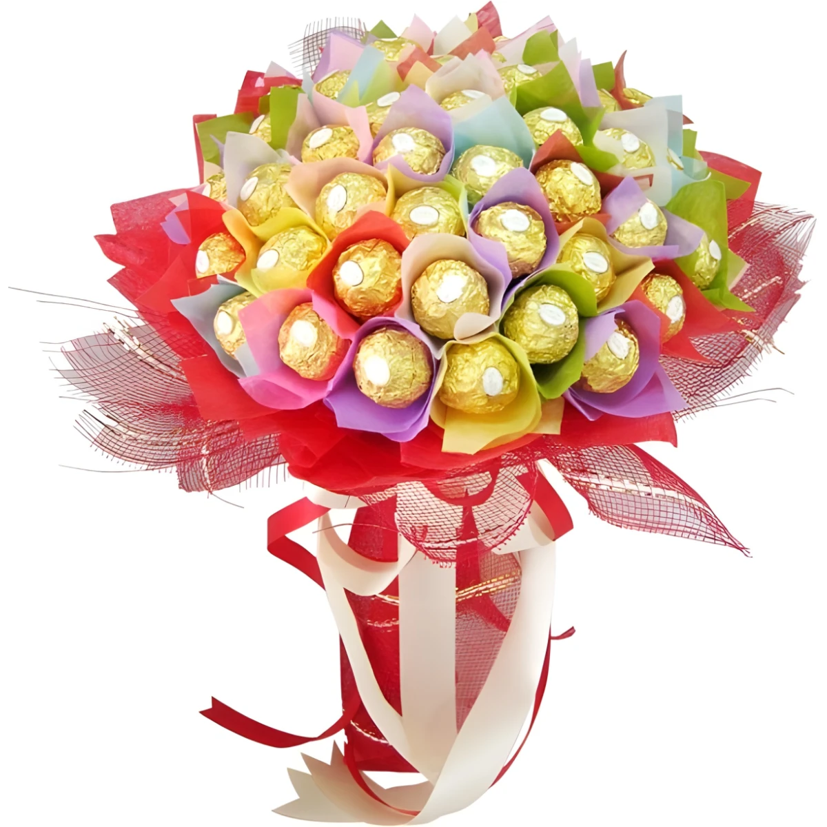 Доставка на букет от бонбони "Ferrero rocher"