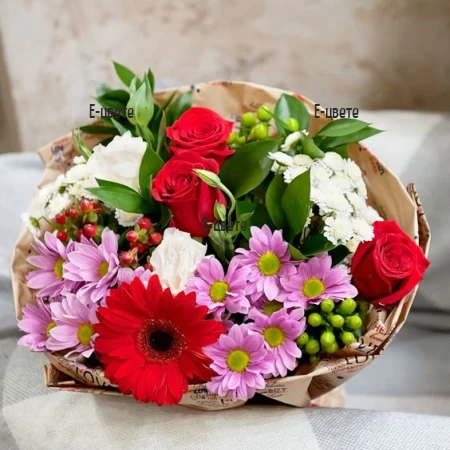 Send a bouquet in soft colors to Bulgaria