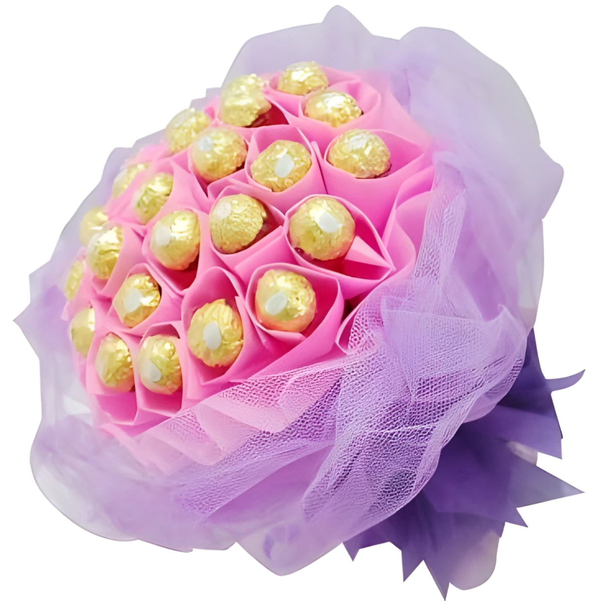 Send pink chocolate bouquet