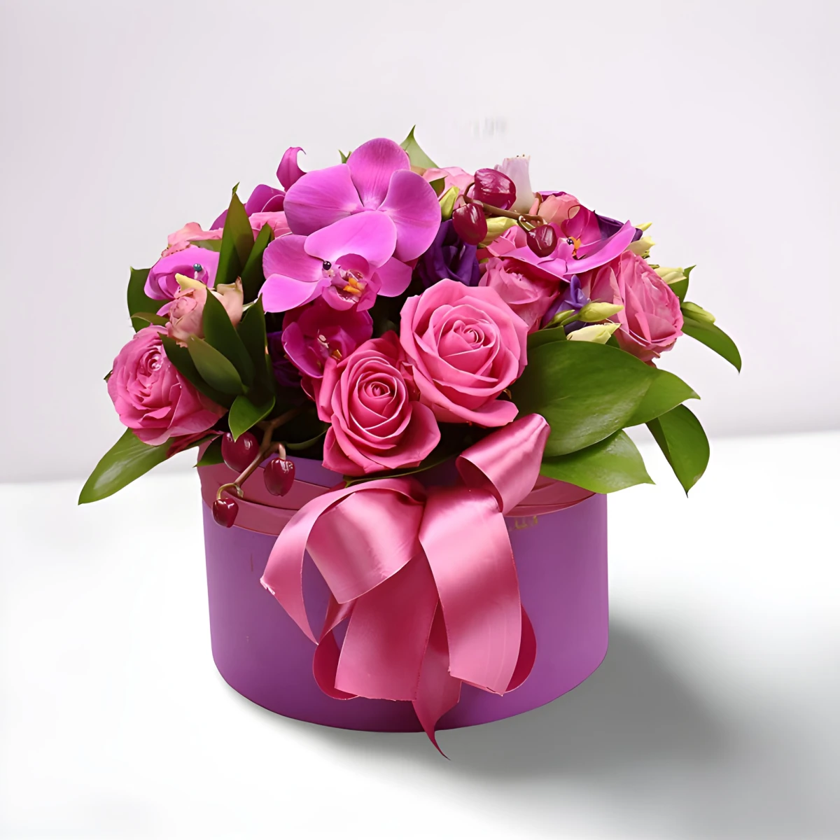 Delivery of flowers in a box Tenderness