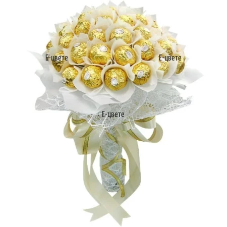 Send chocolate Bouquet - Satin