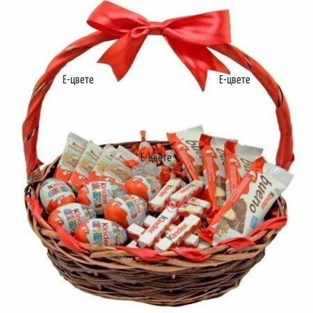 Send to Bulgaria basket of chocolate delicacies Kinder