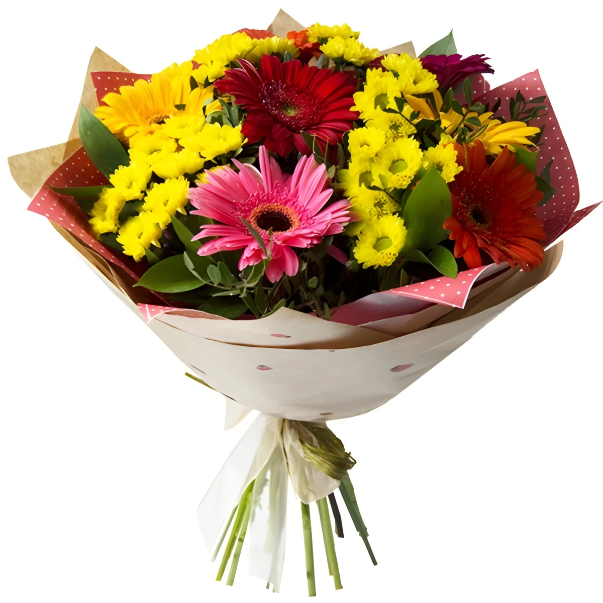 Bouquet of various flowers Joy