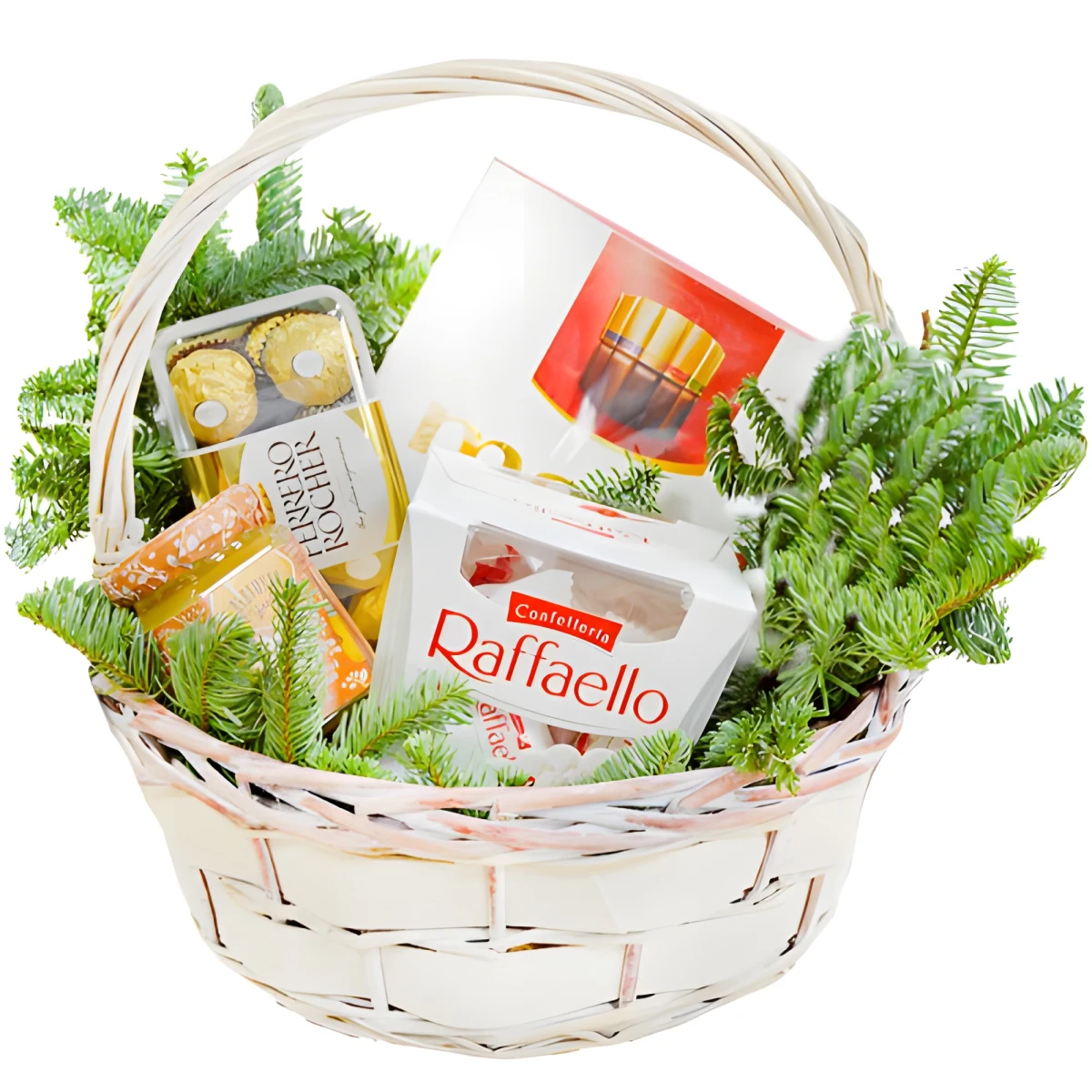 Christmas basket delivery with chocolates