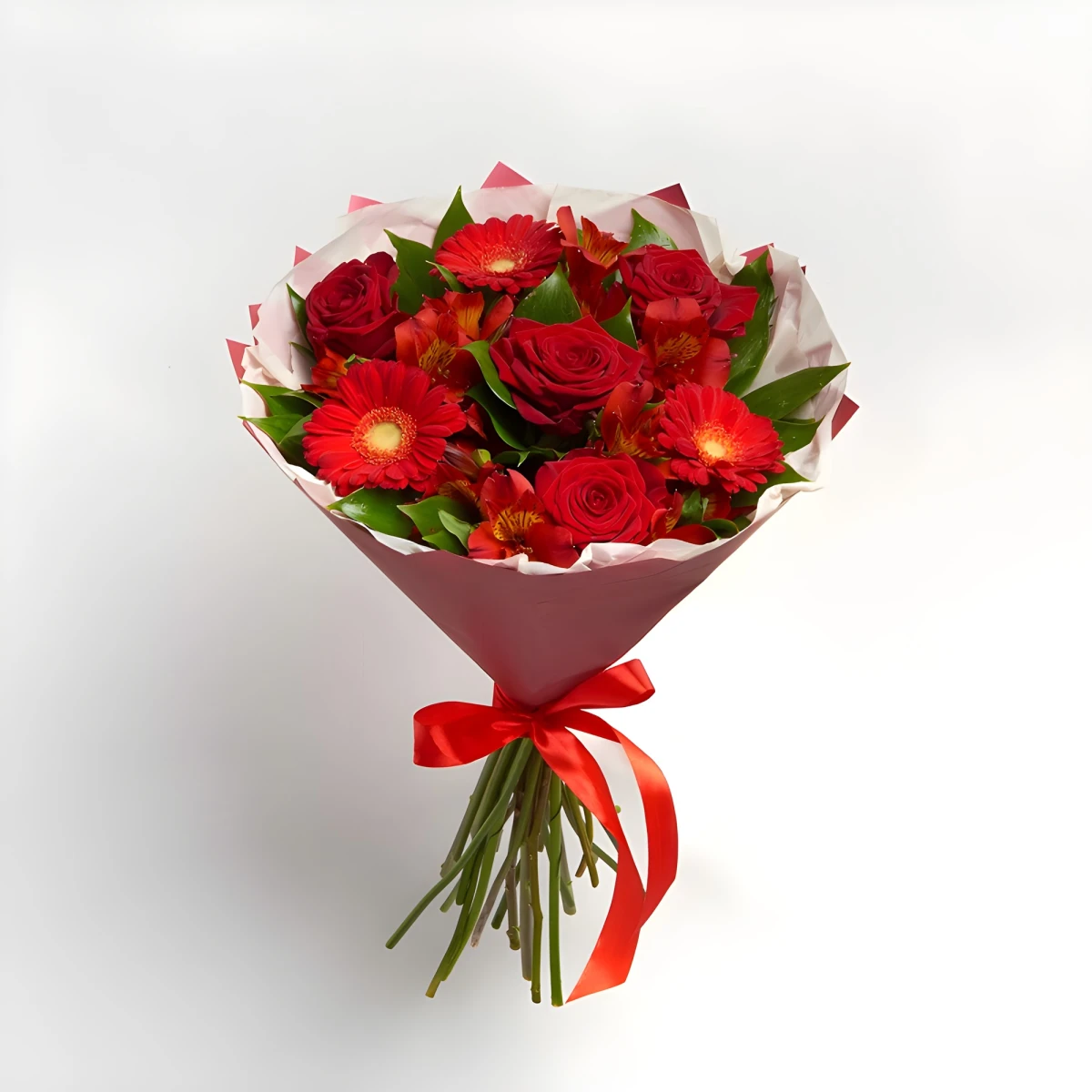 Delivery of a romantic bouquet of roses