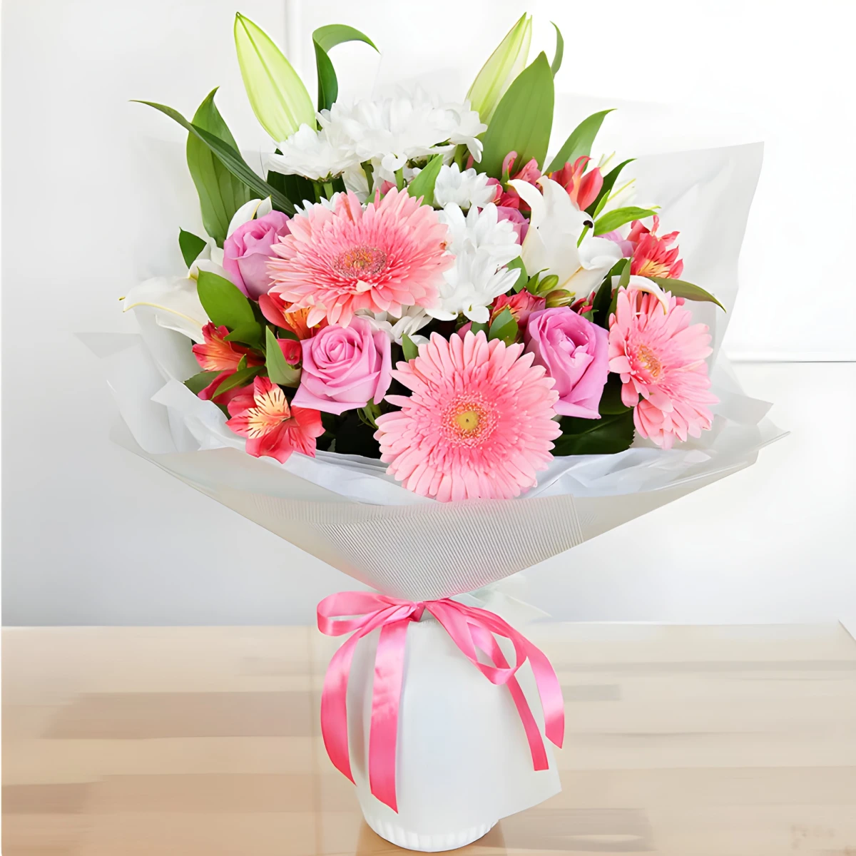 Delivery of a bouquet of delicate flowers in Bulgaria