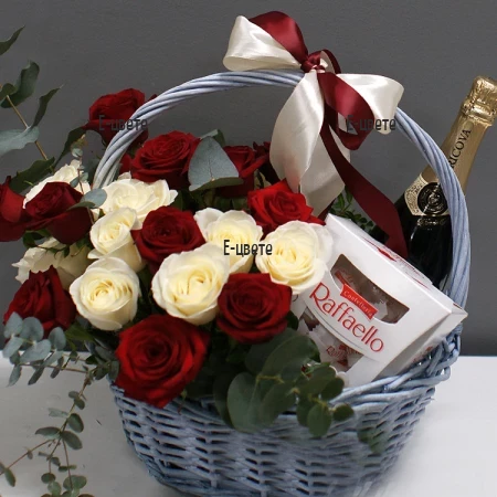 Flower delivery a luxury gift basket to Sofia