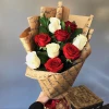 A bouquet of 9 roses