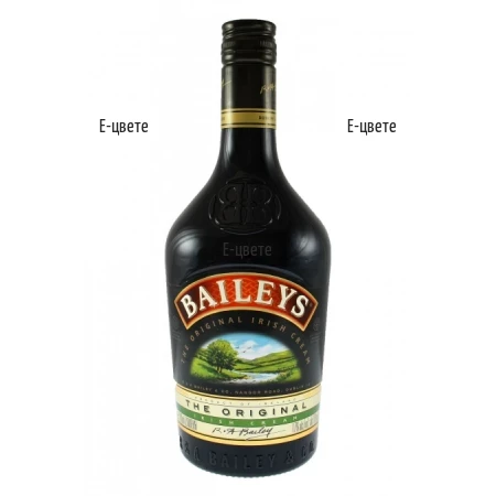 Доставка на бутилка Baileys и цветя с куриер