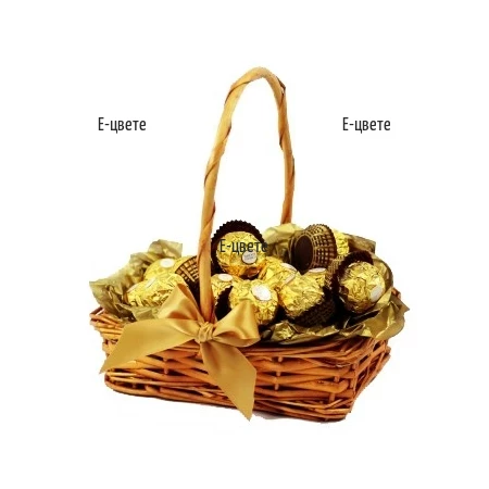 Basket with Ferrero Rocher